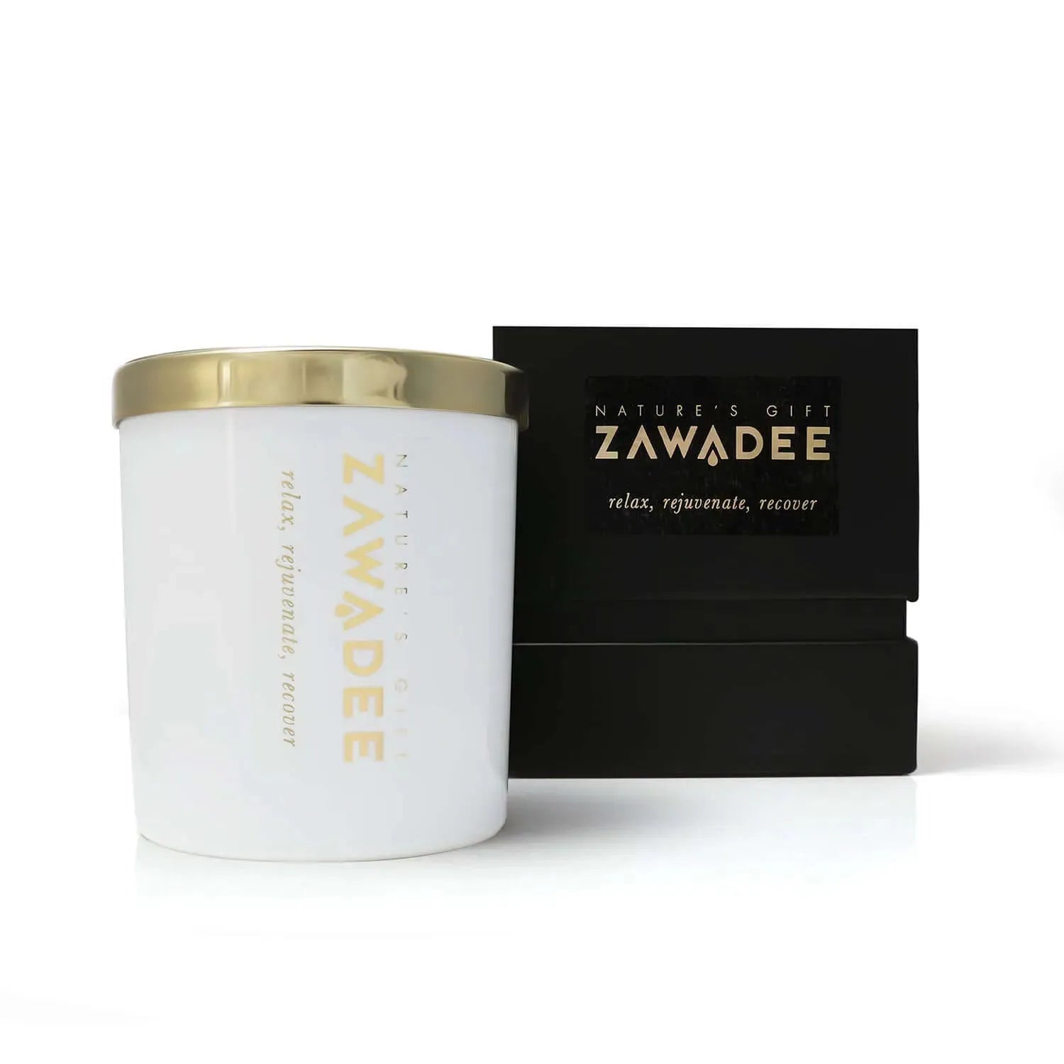 White Musk Soy & Coconut Scented Candle - Zawadee_Scented Candle White Musk Soy & Coconut Scented Candle - Zawadee_Scented Candle