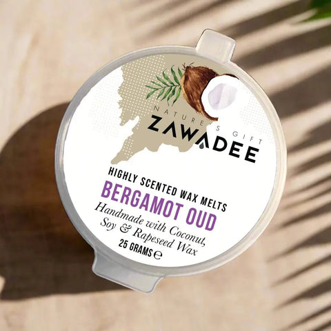 Bergamot Oud Scented Wax Melt Pots - Zawadee_Wax Melts