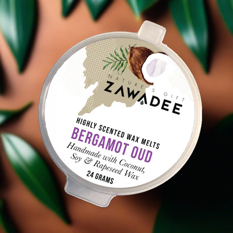 Bergamot Oud Scented Wax Melt Pots - Zawadee_Wax Melts