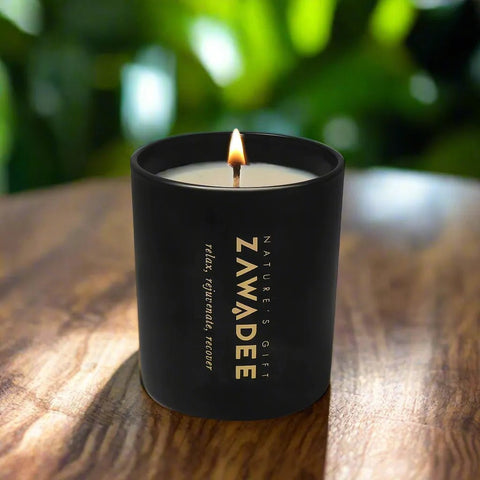 Black Oud Scented Candle - Zawadee_Oud Scented Candle