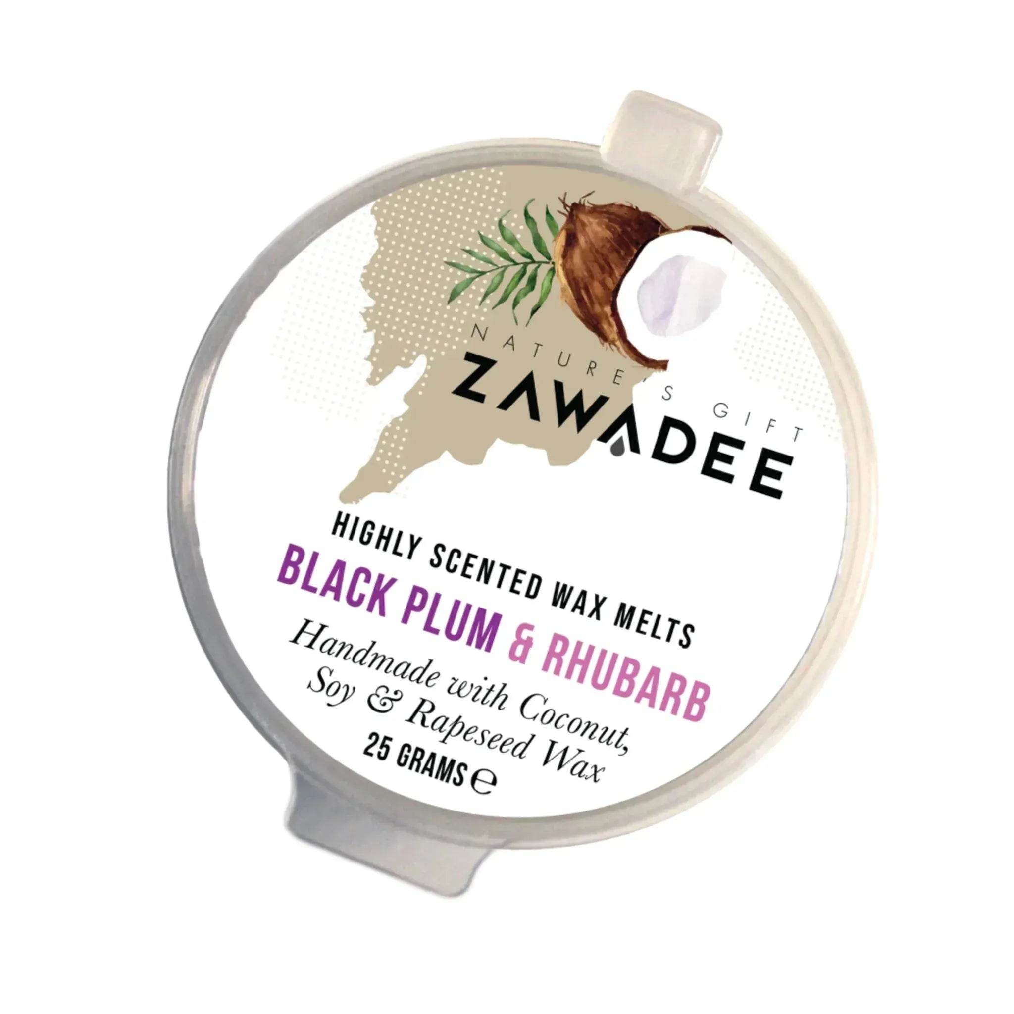 Black Plum & Rhubarb Strong Scented High End Wax Melt - Zawadee_Wax Melts