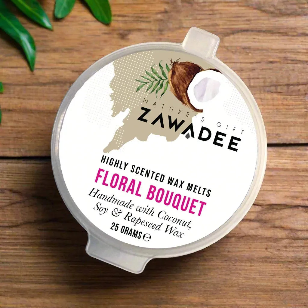 Floral Bouquet Scented Wax Melt Pots - Zawadee_Wax Melts