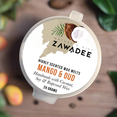 Mango Oud Strong Scented High End Wax Melt - Zawadee_Wax Melts