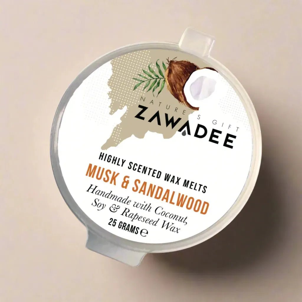 Musk & Sandalwoood Strong Scented High End Wax Melt - Zawadee_Wax Melts