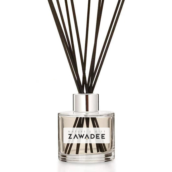 Oud  Natural Reed Diffuser in Clear Bottle with Black Reeds