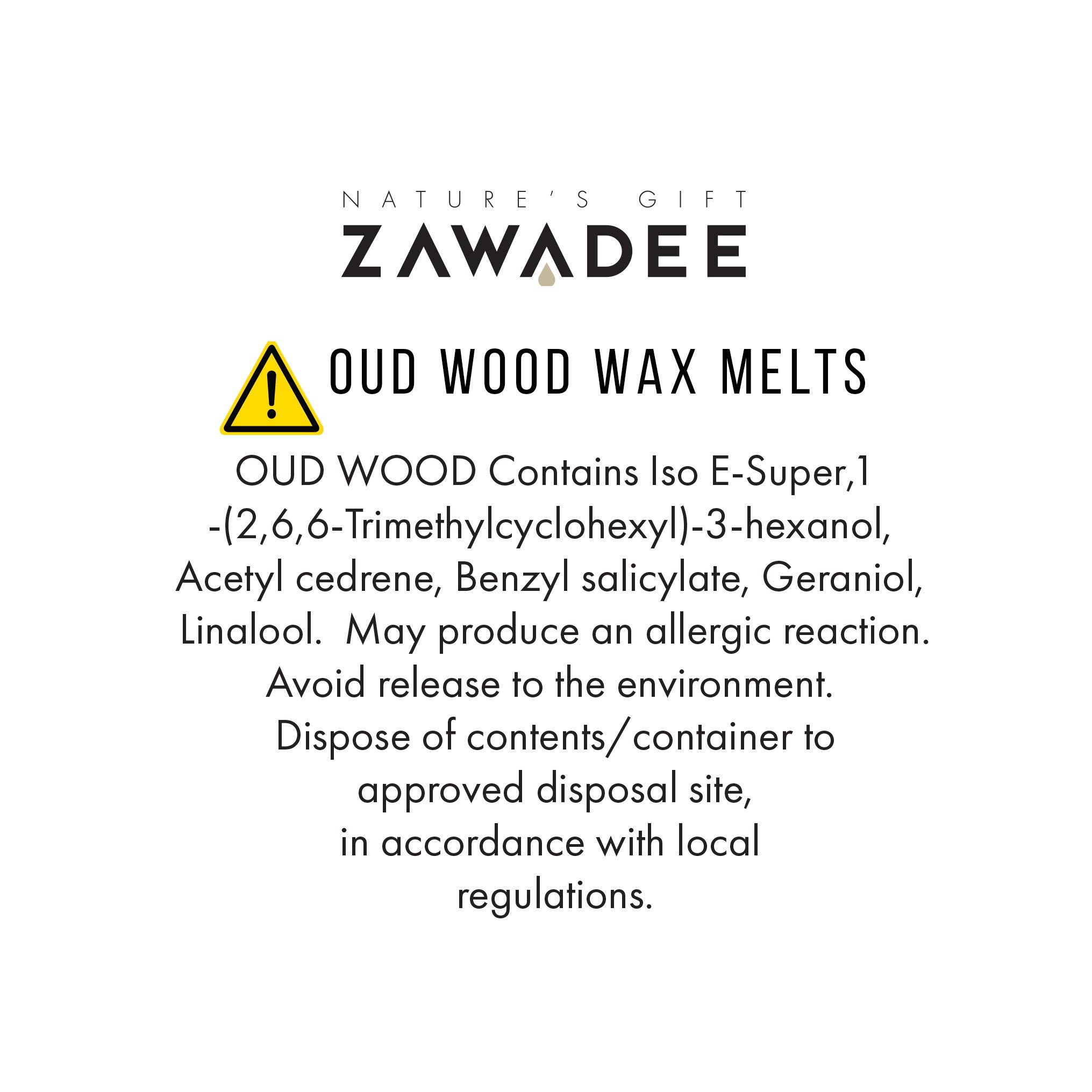 Oud Wood Strong Scented High End Wax Melt - Zawadee_Wax Melts