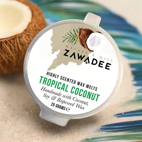 Tropical Coconut Strong Scented High End Wax Melt - Zawadee_Wax Melts