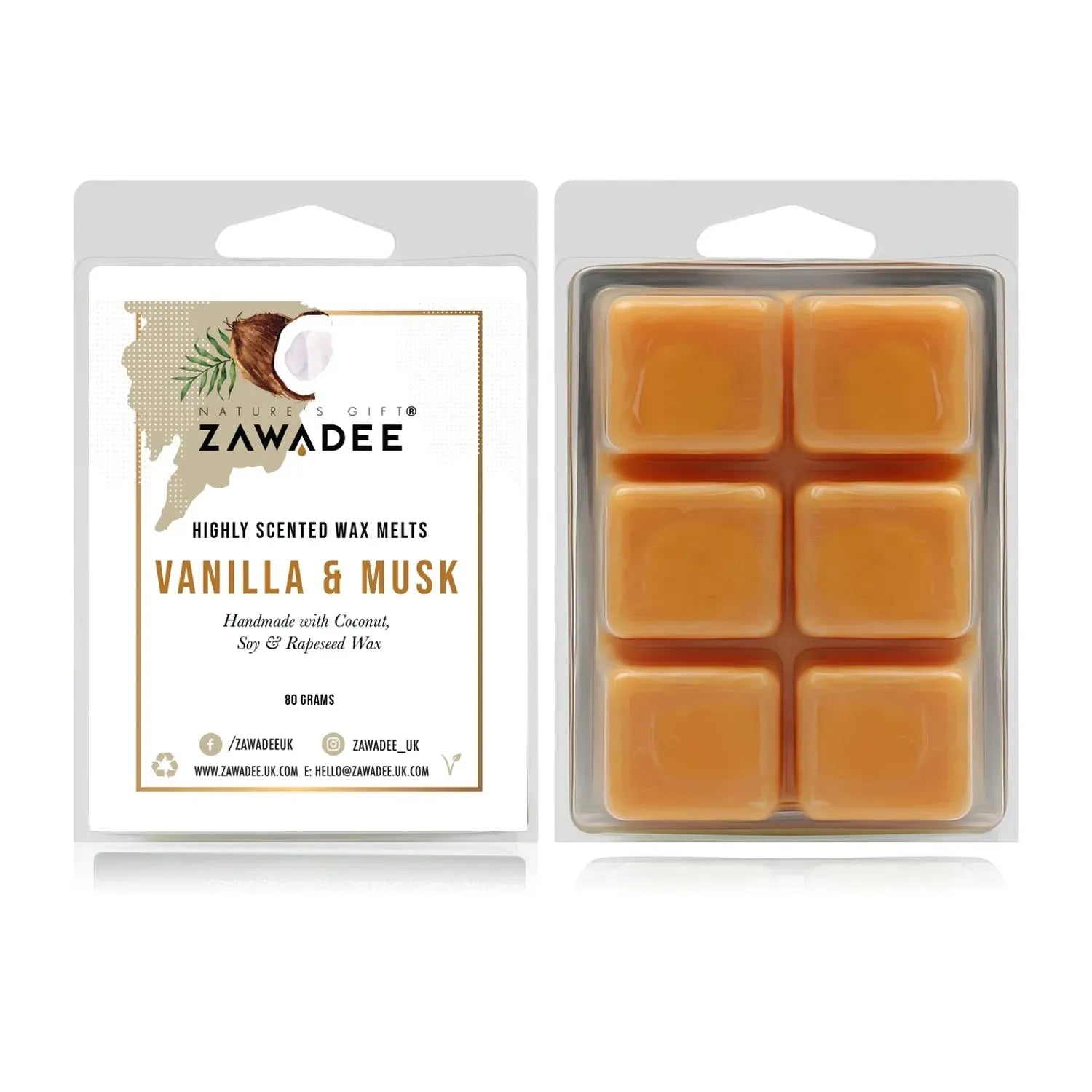 Vanilla Musk Scented Wax Melts - Zawadee_Wax Melts