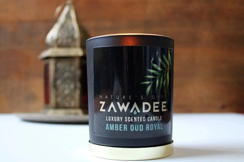 Amber Oud Royal Scented Candle - Zawadee_Oud Scented Candle