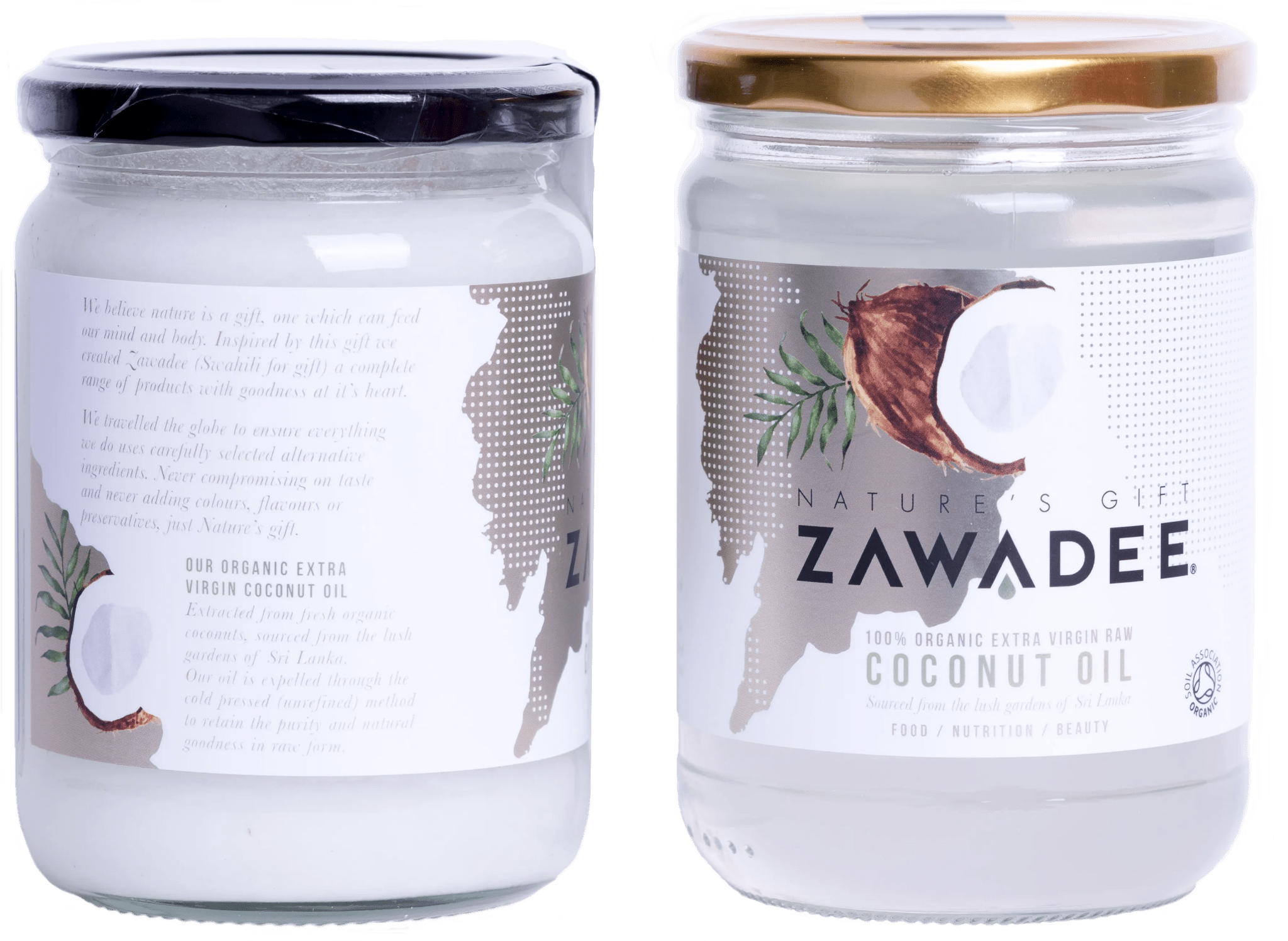 Extra Virgin Organic Raw Coconut Oil For Cooking, Skin & Hair Care - Zawadee_Food
