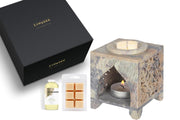 Moroccan Arch Soapstone Wax Burner Gift Set - Zawadee_Gift Sets