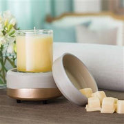Rose Gold & Grey Ceramic Wax & Candle Warmer - Zawadee_Ceramic Wax Burner