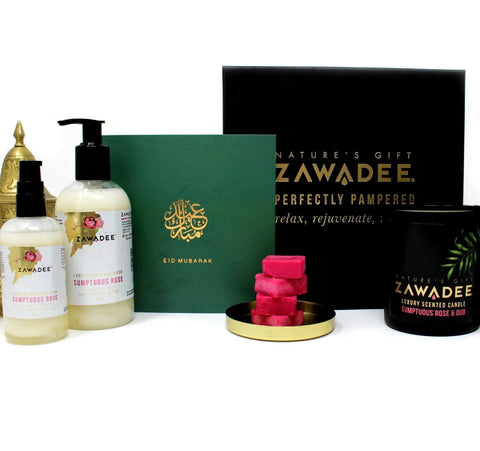 Sumptuous Rose & Oud Luxury Eid Gift Hamper - Zawadee_Gift Sets